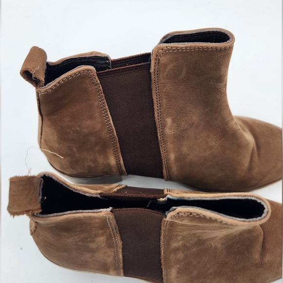 Dune london Pora Suede Nubuck Leather Ankle Boot with a Chunky Heel Size 5 - Picture 3 of 12